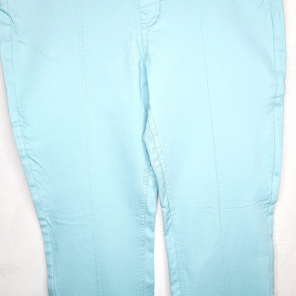 Diane Gilman DG2 suddenly slim jeans. Aqua blue, bootcut, Size Large. - Picture 11 of 13